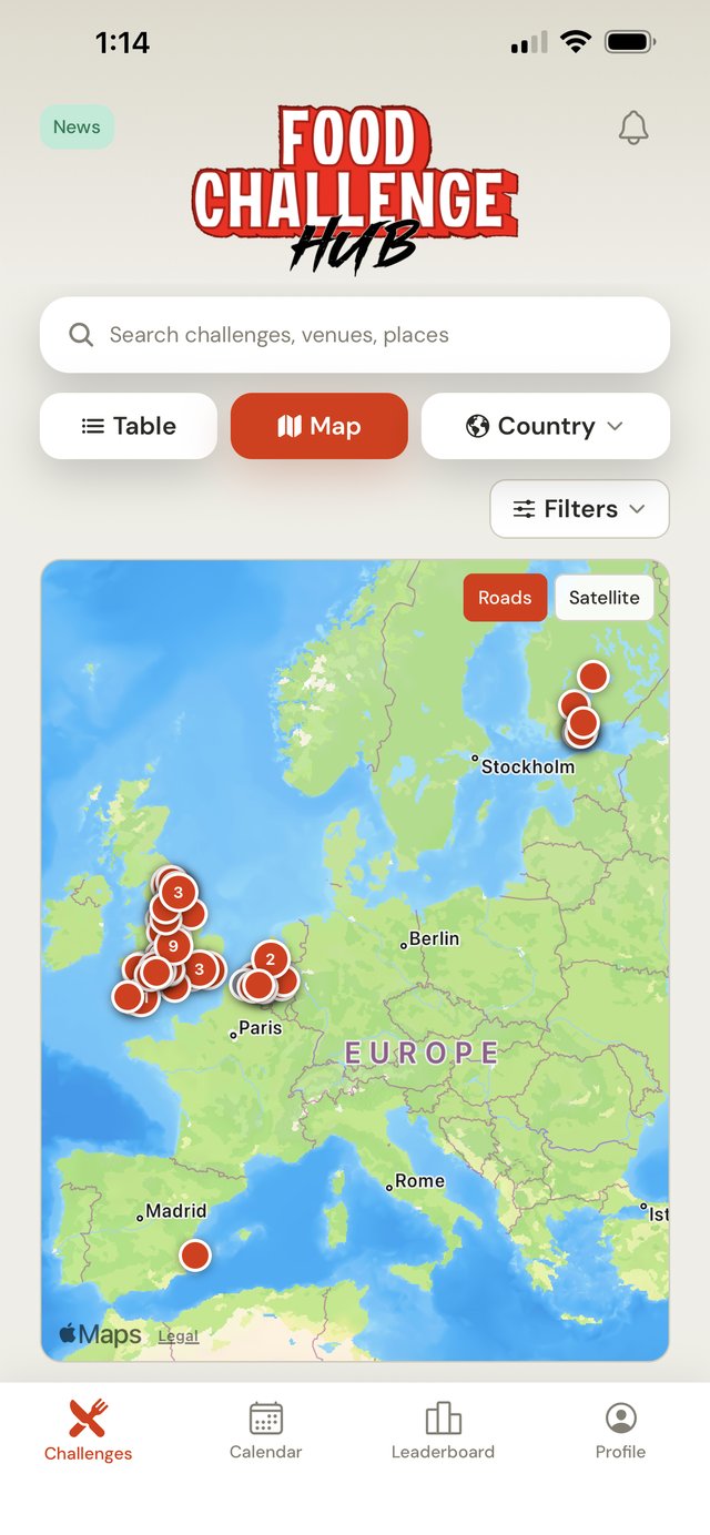 Map view screenshot
